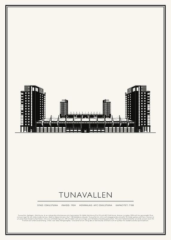 Tunavallen Vintage Skiss poster-12