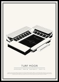 Turf Moor Vintage schets-poster-0