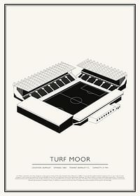 Turf Moor Vintage schets-poster-1