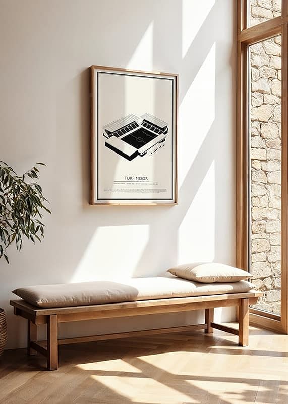 Turf Moor Vintage schets-poster-12