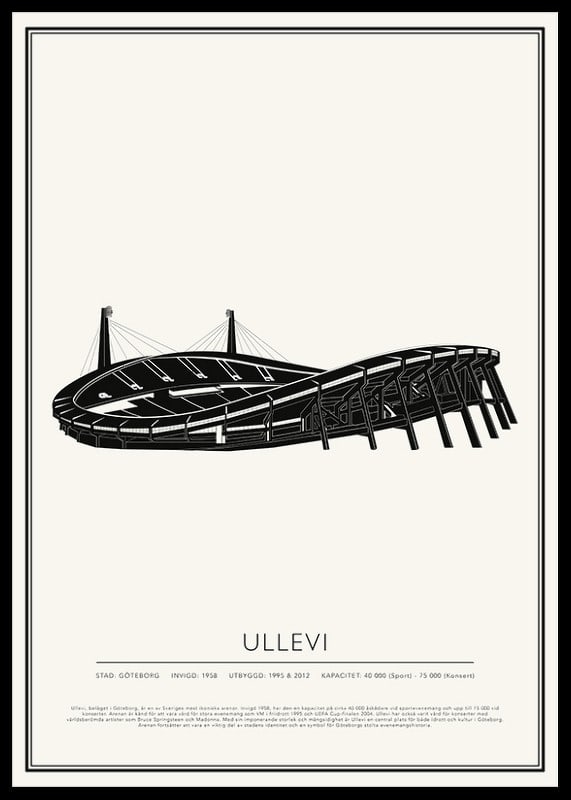 Ullevi Vintage Skiss poster-12