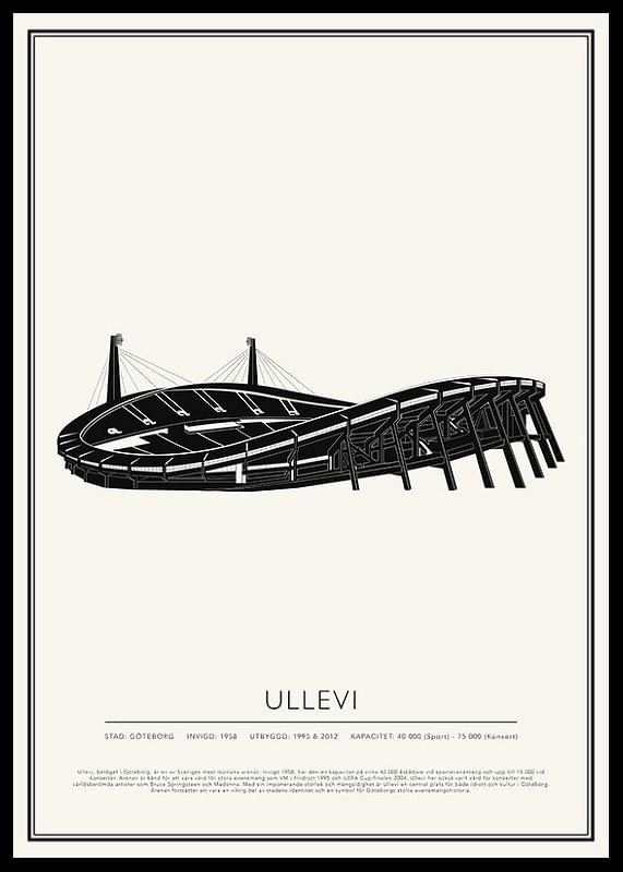 Ullevi Vintage Skiss poster-12