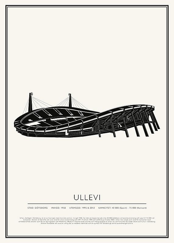 Ullevi Vintage Skiss poster-12