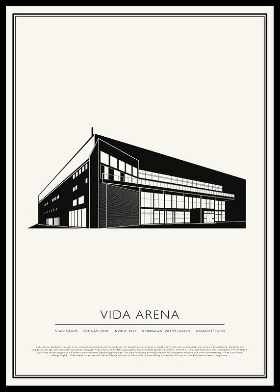 Vida Arena Vintage Skiss poster-12