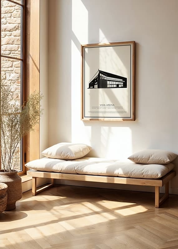 Poster Vida Arena Vintage Skiss 01 SE crossfade