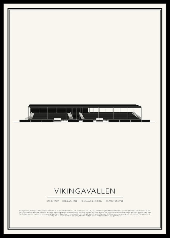 Vikingavallen Vintage Skiss poster-12