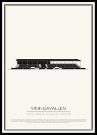 Vikingavallen Vintage Skiss poster-0