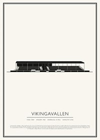 Vikingavallen Vintage Skiss poster-1