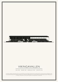 Vikingavallen Vintage Skiss poster-1