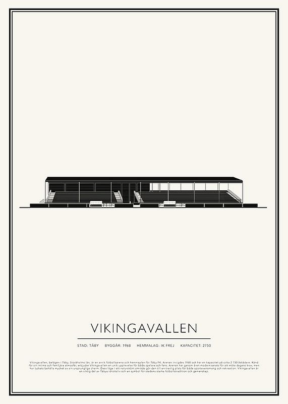 Vikingavallen Vintage Skiss poster-12