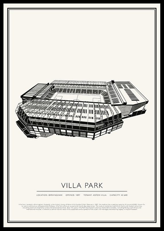 Villa Park Vintage Sketch poszter-12