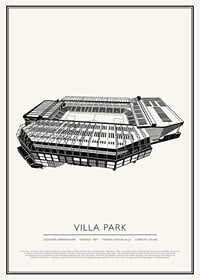 Villa Park Vintage Sketch-plakat-1