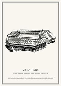 Villa Park Vintage Sketch poszter-1