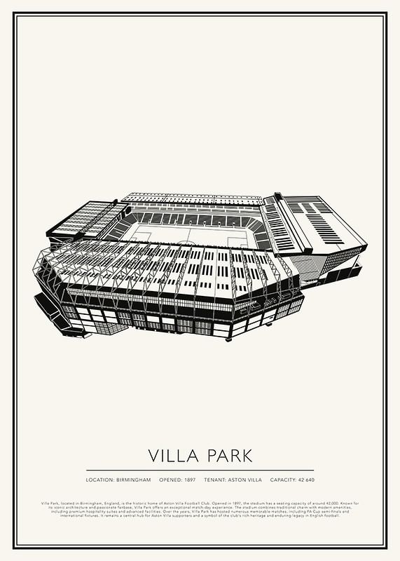Poster Villa Park Vintage Sketch 01 EN