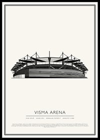 Visma Arena Vintage Skiss poster-0