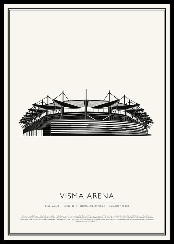Visma Arena Vintage Skiss poster-12