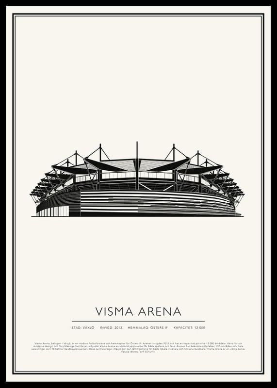 Visma Arena Vintage Skiss poster-12