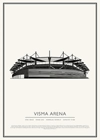 Visma Arena Vintage Skiss poster-1