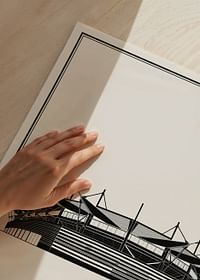 Visma Arena Vintage Skiss poster-3