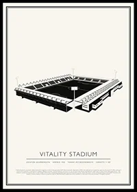 Vitality Stadium Vintage Sketch poster-0