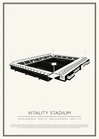 Vitality Stadium Vintage Sketch poster-1