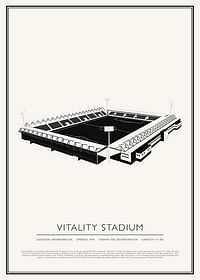 Vitality Stadium Vintage Sketch affisch-1