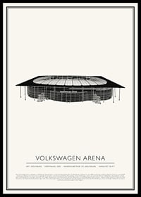 Volkswagen Arena Vintage Skizze Poster-0