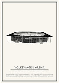 Volkswagen Arena Vintage Skizze Poster-1