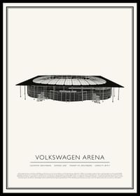 Volkswagen Arena Vintage Sketch affisch-0