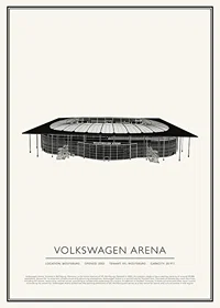 Volkswagen Arena Vintage Sketch affisch-1