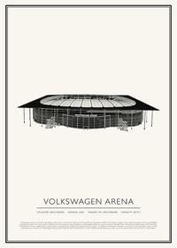Volkswagen Arena Vintage Sketch affisch-1