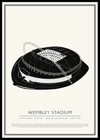 Wembley Stadium Vintage Sketch poster-0