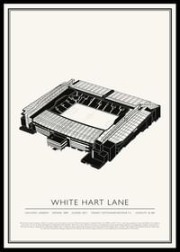 White Hart Lane Vintage Sketch plakat-0