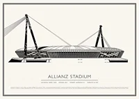 Allianz Stadium Vintage Sketch affisch-1
