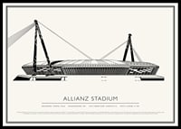 Allianz Stadium Vintage Schizzo poster-0