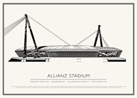 Allianz Stadium Vintage Schizzo poster-1