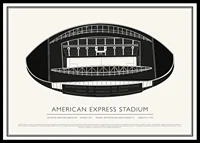 American Express Stadium Vintage Sketch poster-0
