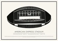 American Express Stadium Vintage Sketch poster-1