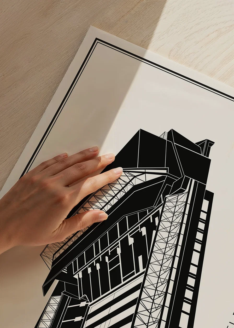 Anfield Vintage Sketch affisch-12