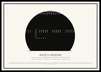 Avicii Arena Vintage Sketch poster-0