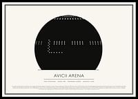 Avicii Arena Vintage Skiss poster-0