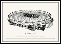 BayArena Vintage Skizze Poster-0