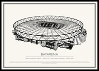 BayArena Vintage Sketch-plakat-0
