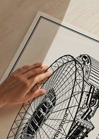 BayArena Vintage Sketch-plakat-3
