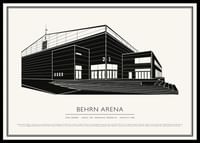 Behrn Arena Ishockey Vintage Skiss poster-0