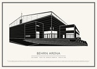 Behrn Arena Ishockey Vintage Skiss poster-1