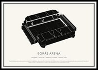 Borås Arena Vintage Skiss poster-0