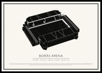 Borås Arena Vintage Skiss poster-0