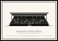 Borlänge Energi Arena Vintage Skiss poster-0