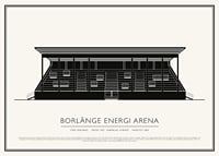 Borlänge Energi Arena Vintage Skiss poster-1